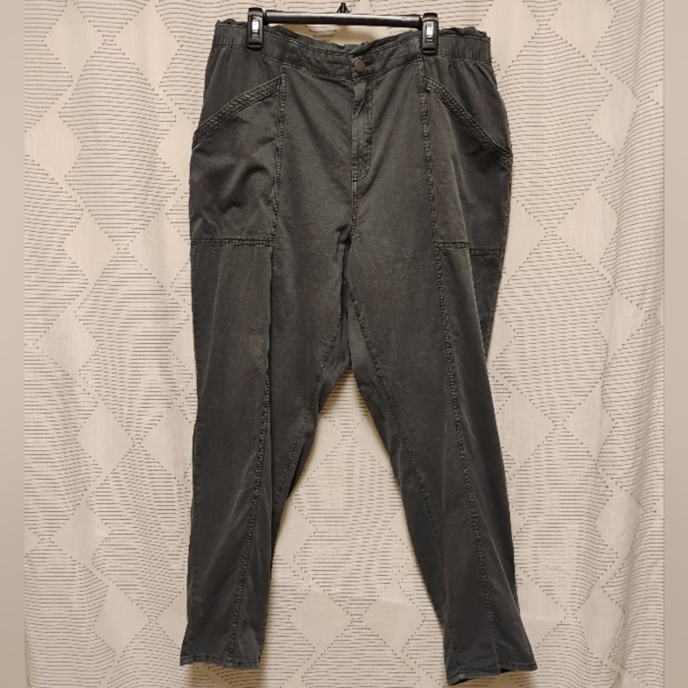 Old Navy Women's Soft Utility Gray Casual Pants Size XL Y2K